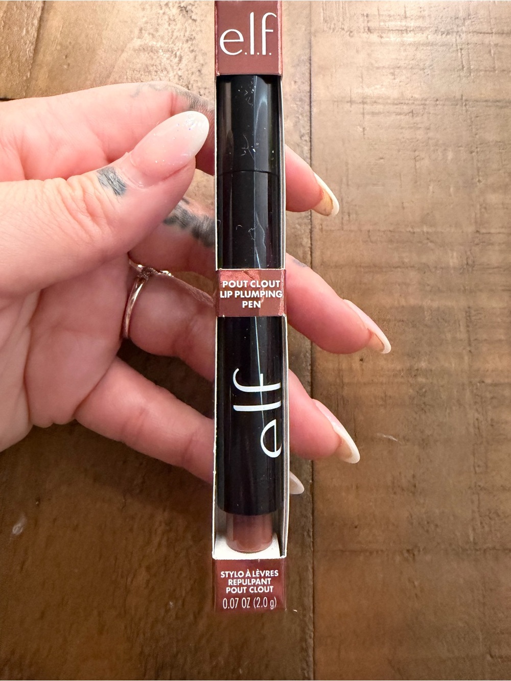 Elf Plout Clout Lip Plumping Lip Pen Bust A Mauve Lip Balm New